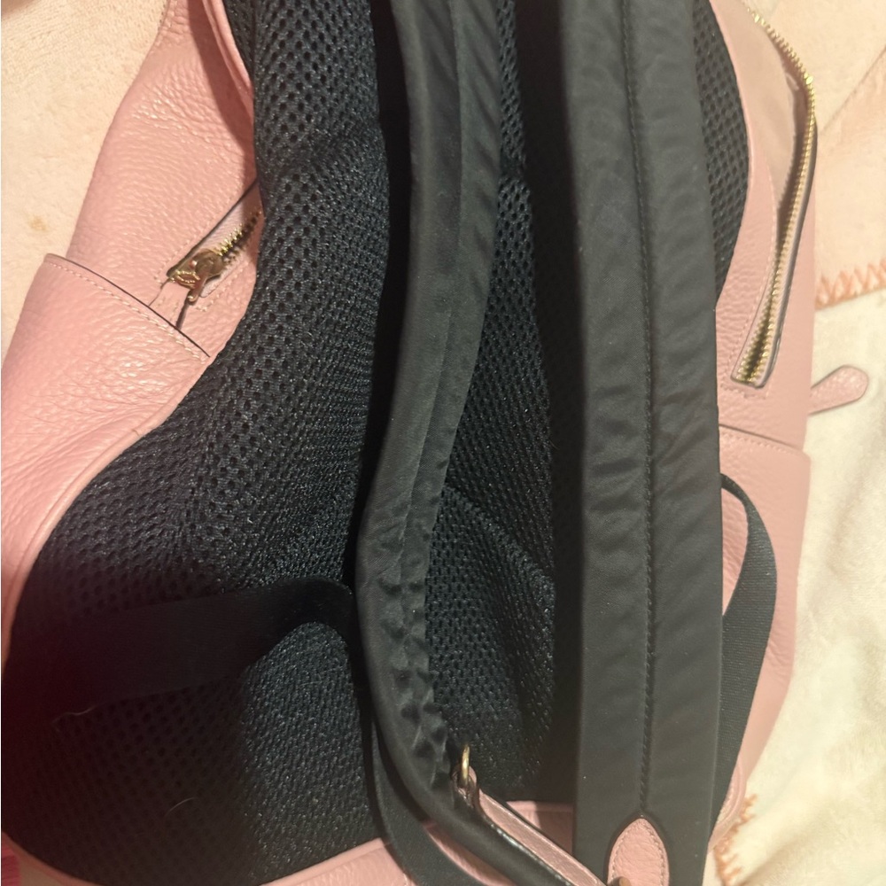 Coach Blush Pink Pebbled Leather Backpack with Matching Wallet - Picture 4 of 11